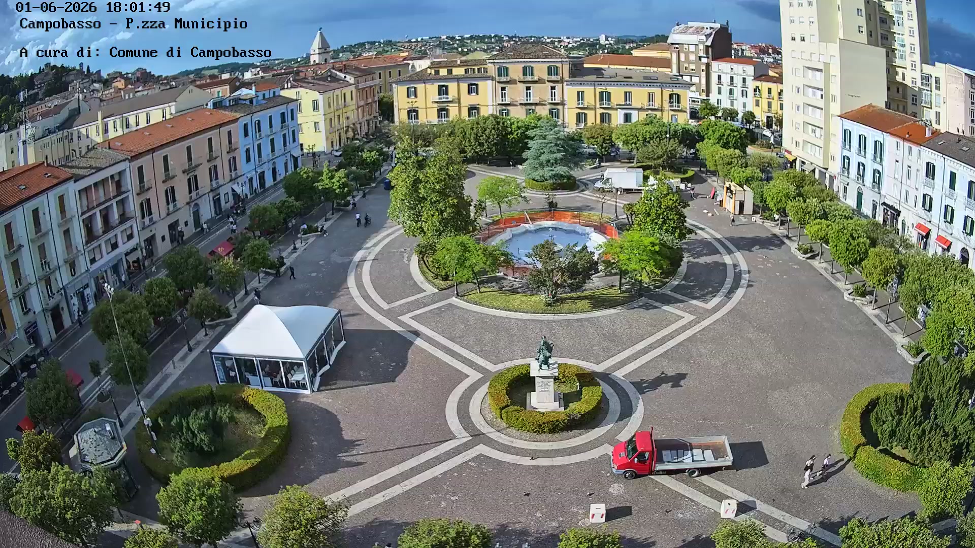 Webcam Campobasso LIVE HD in diretta | Piazza Municipio